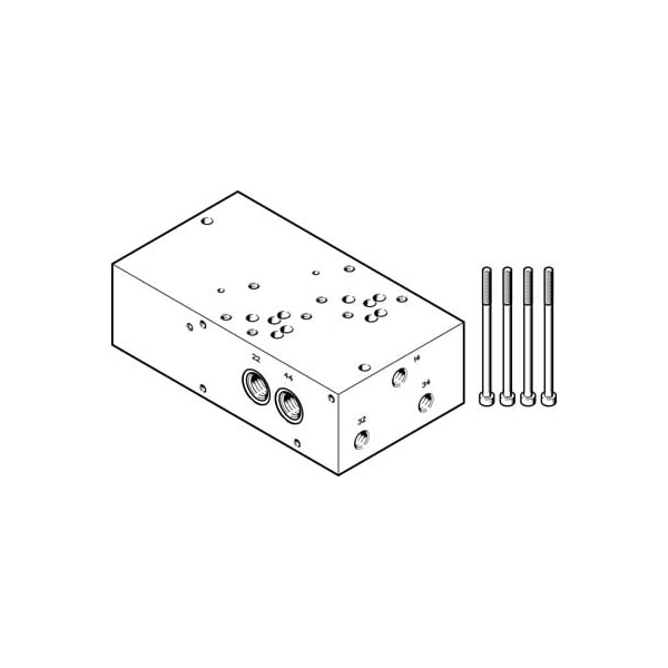 Festo Sub-Base VABP-S1-1V1G-G14-2 VABP-S1-1V1G-G14-2 - main